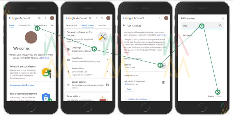 cara mengubah google classroom menjadi bahasa indonesia